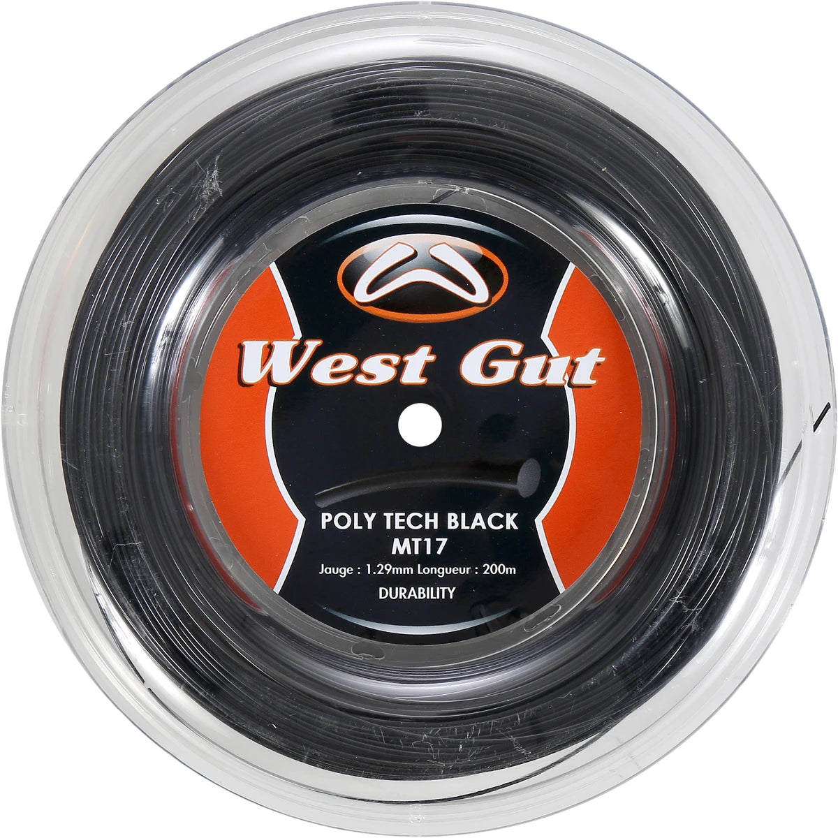 Bobine Tennis West Gut Mt17 Poly Tech Black (Bobine - 200M)