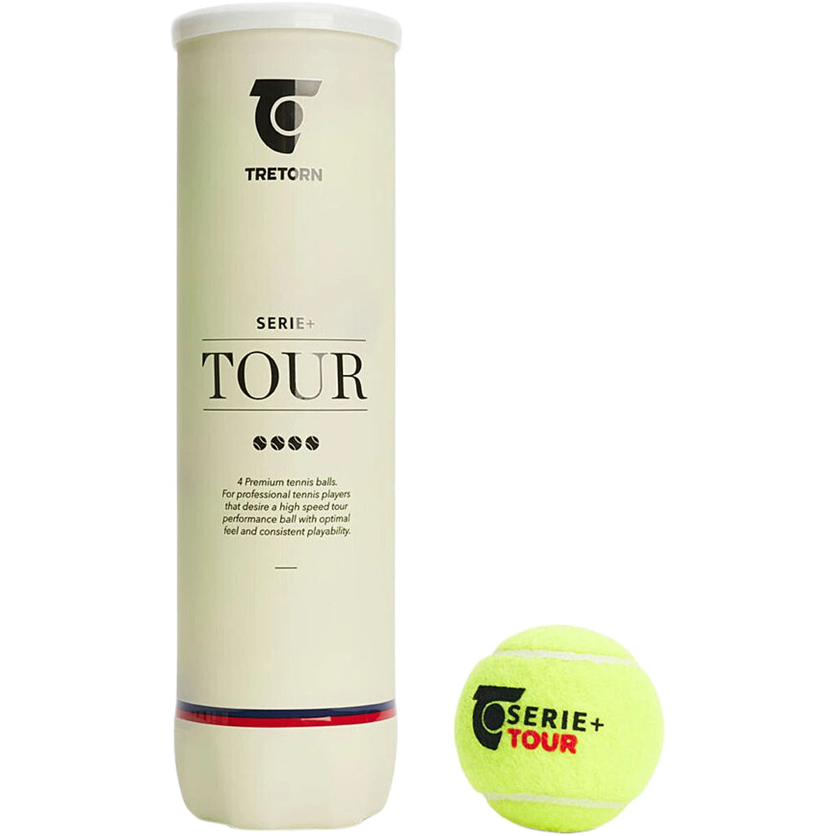 Tube de 4 Balles Tretorn Serie+