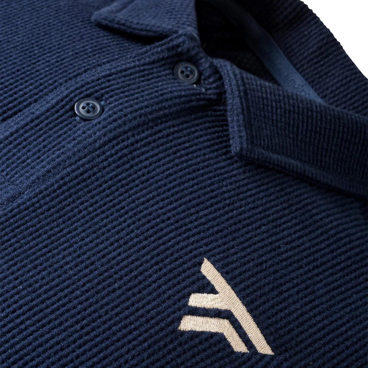 Polo Tecnifibre Waffle Marine