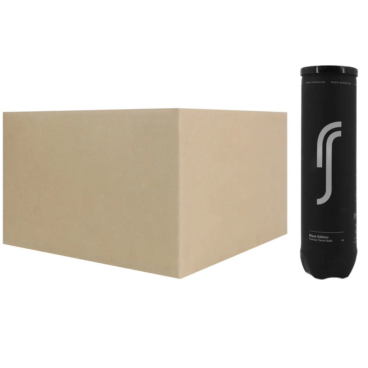 Carton de 18 Tubes de 4 Balles Robin Soderling All Court Black Edition