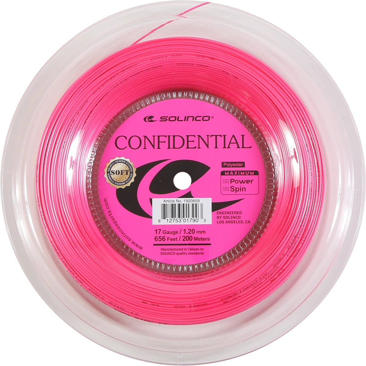 Bobine Solinco Confidential Soft Pink (200 Mètres)