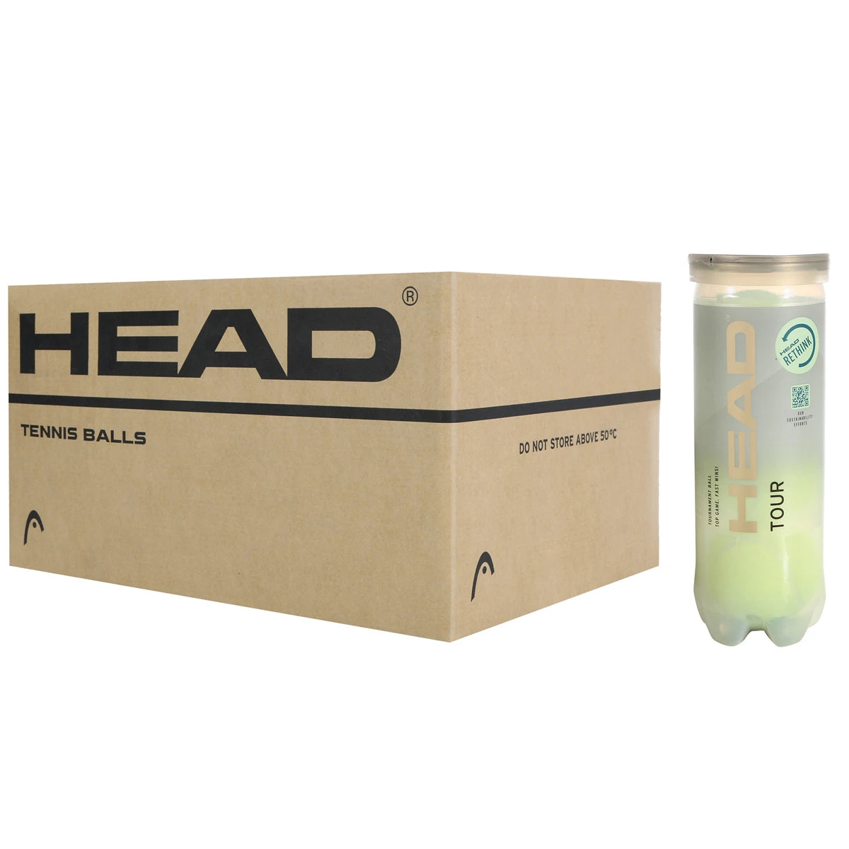 Carton de 24 Tubes de 3 Balles Head Tour