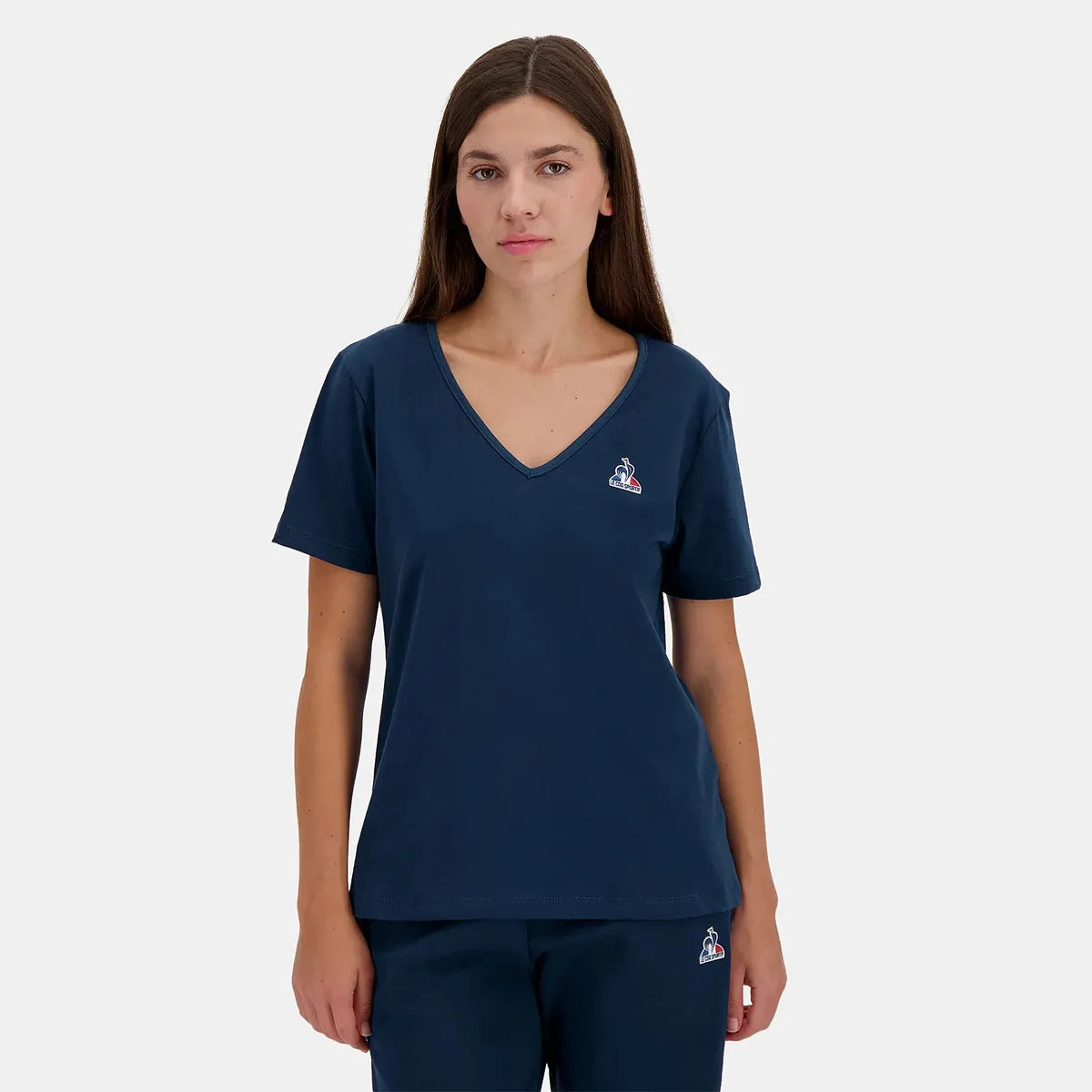 T-Shirt Le Coq Sportif Femme Essentiel Col V