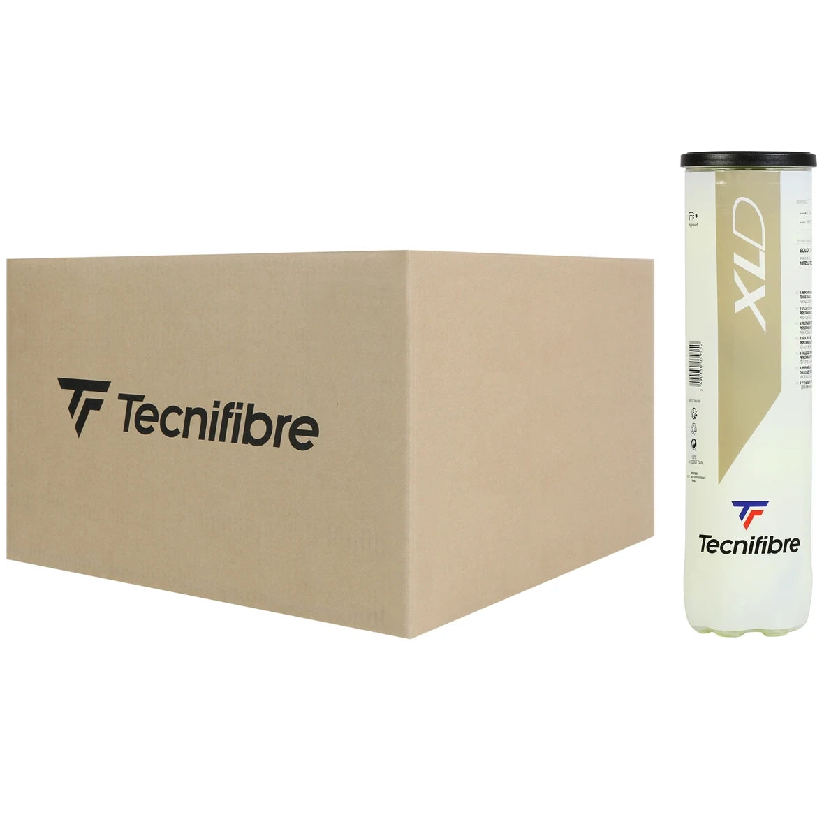 Carton de 36 Tubes de 4 Balles Tecnifibre Xld (Sans Pression)