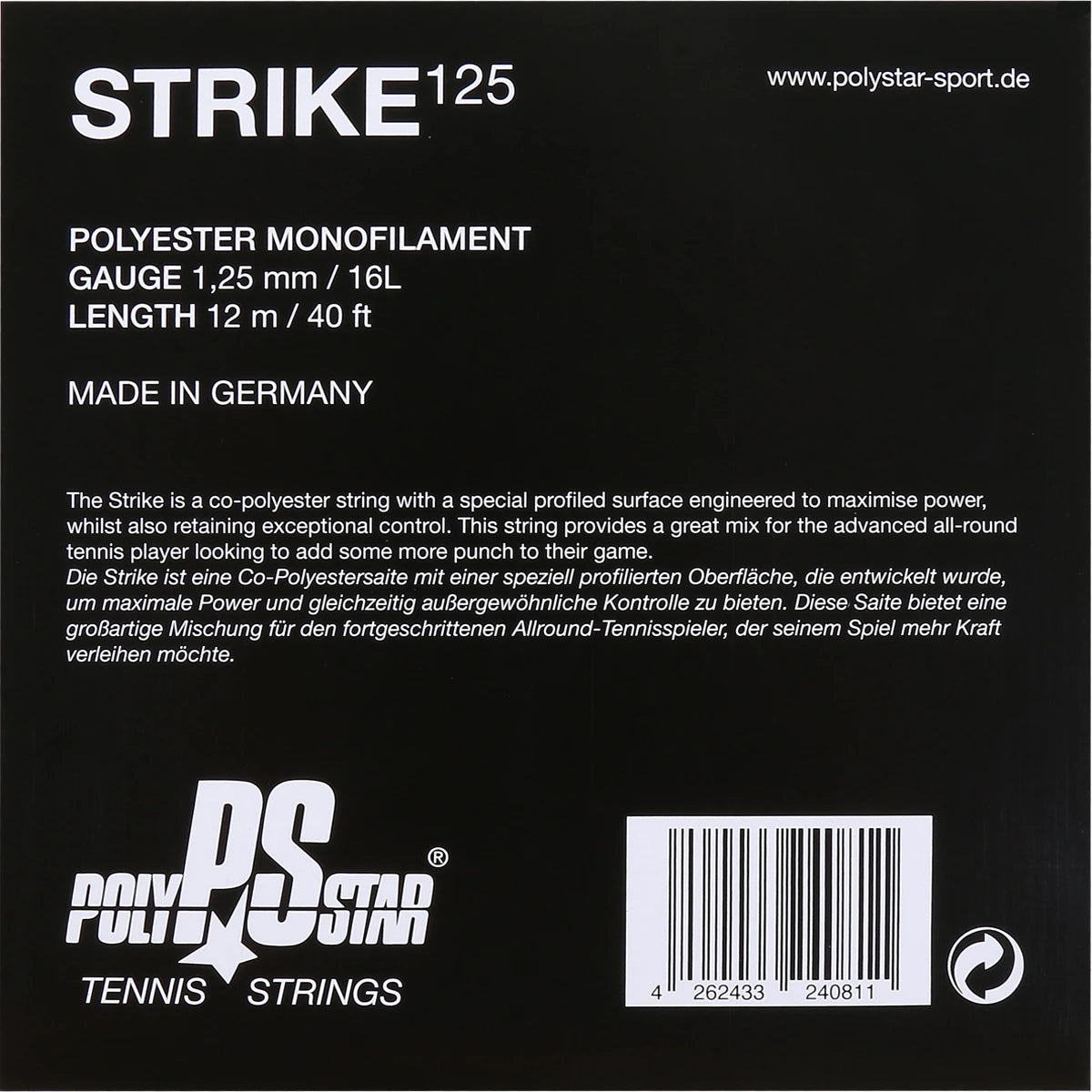 Cordage Polystar Strike (12 Mètres)
