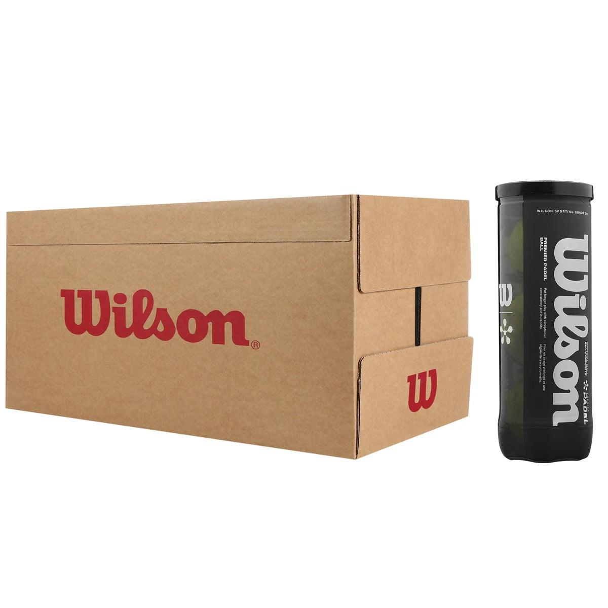 Carton de 24 Tubes de 3 Balles de Padel Wilson Premier Padel