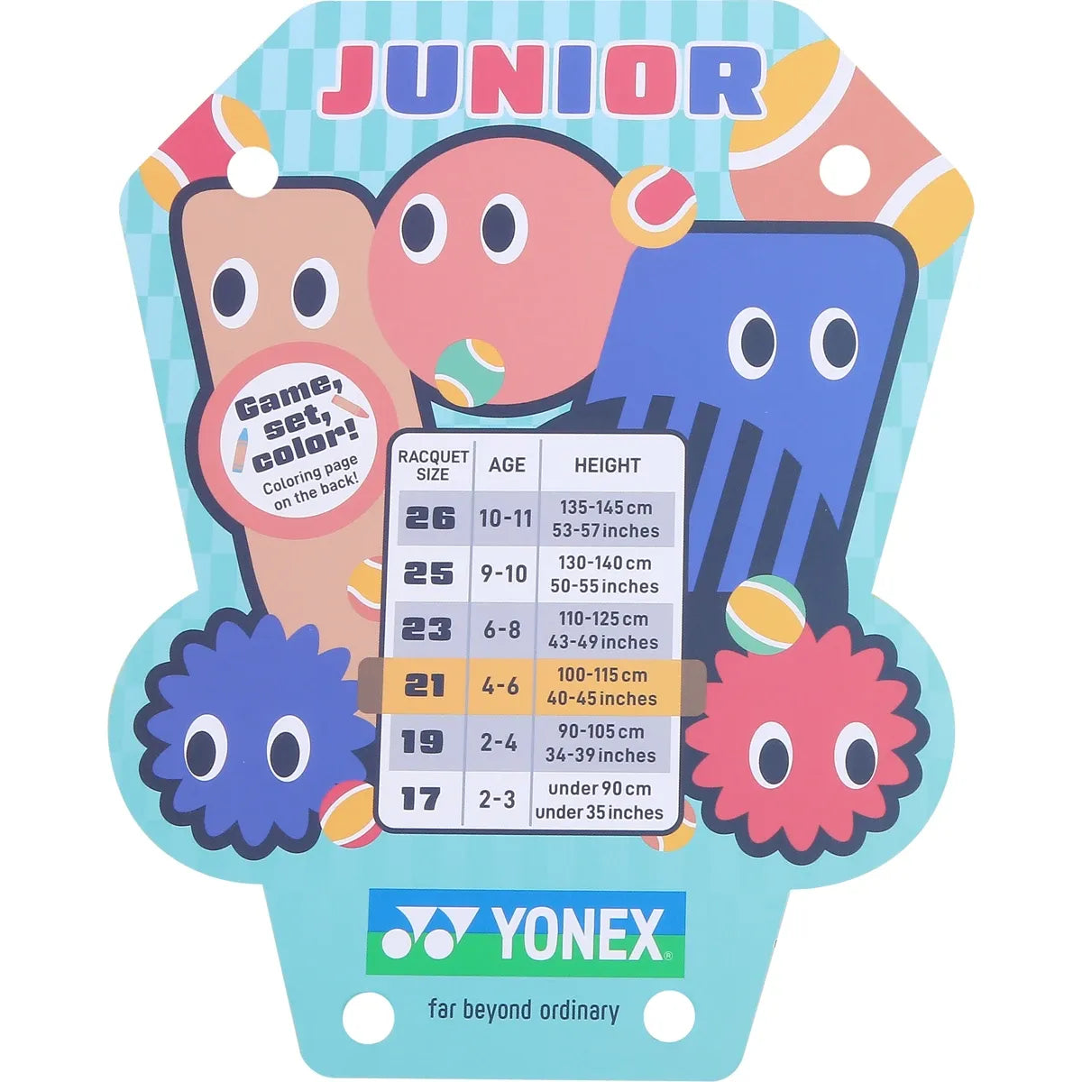 Raquette Yonex Junior 21 Ocean Blue