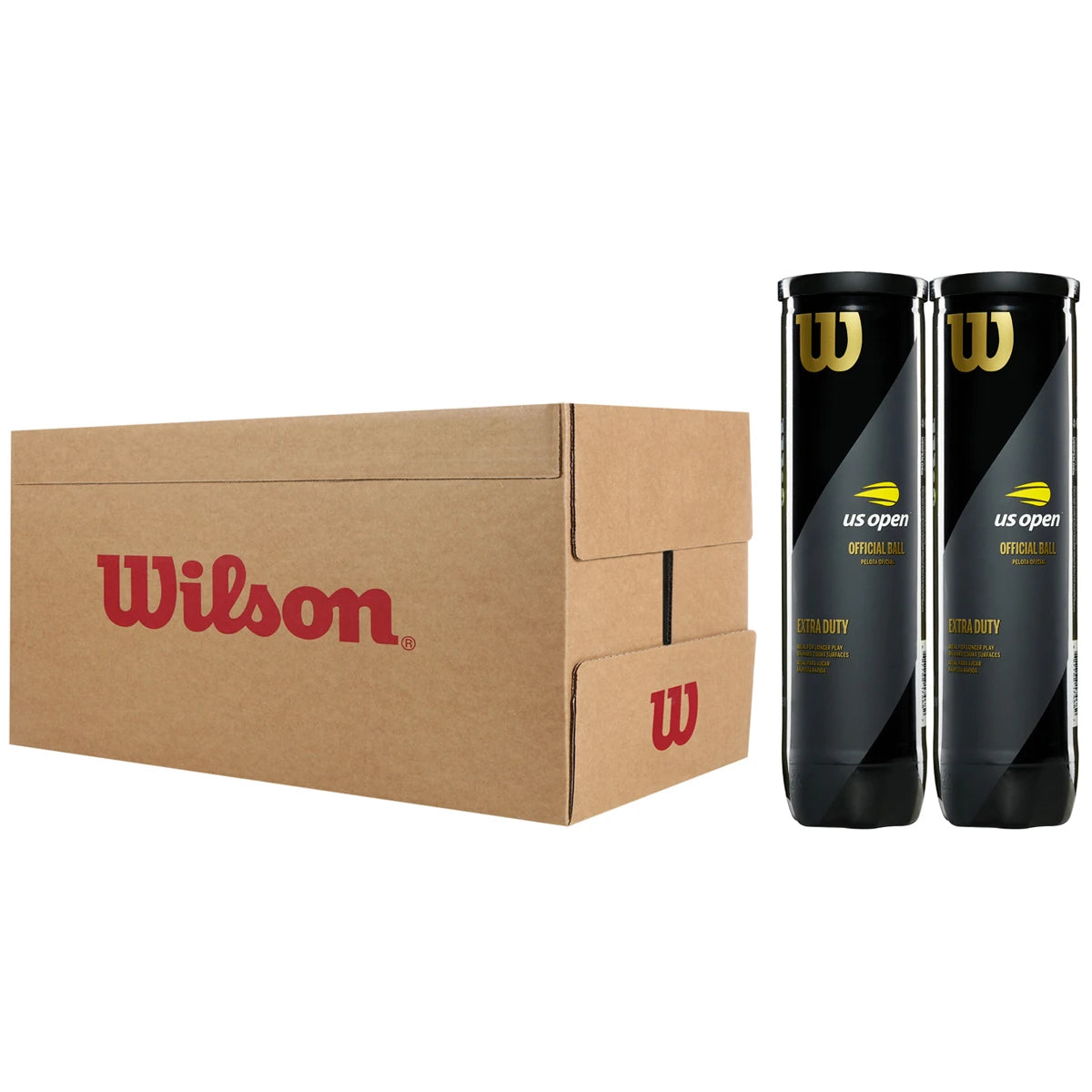Carton de 9 Bipacks de 4 Balles Wilson Us Open