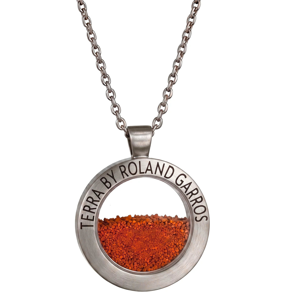 COLLIER ET MEDAILLE TERRA ACCESS ACIER MAT SANS PIERRE GRAND MODELE