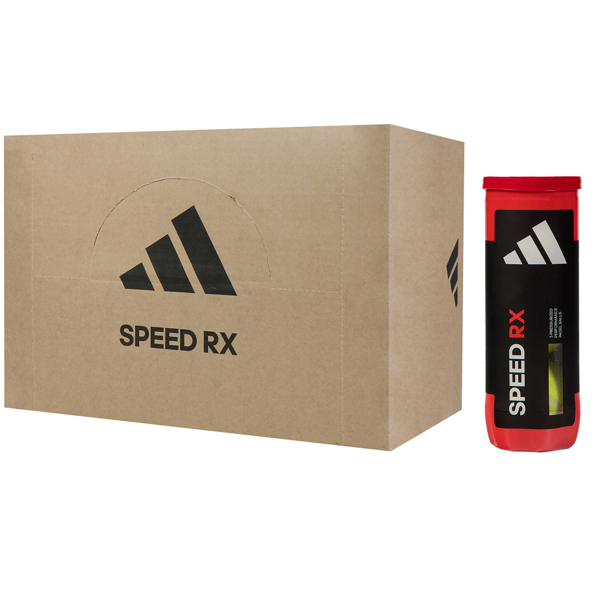 Carton de 24 Tubes de 3 Balles de Padel adidas Speed Rx