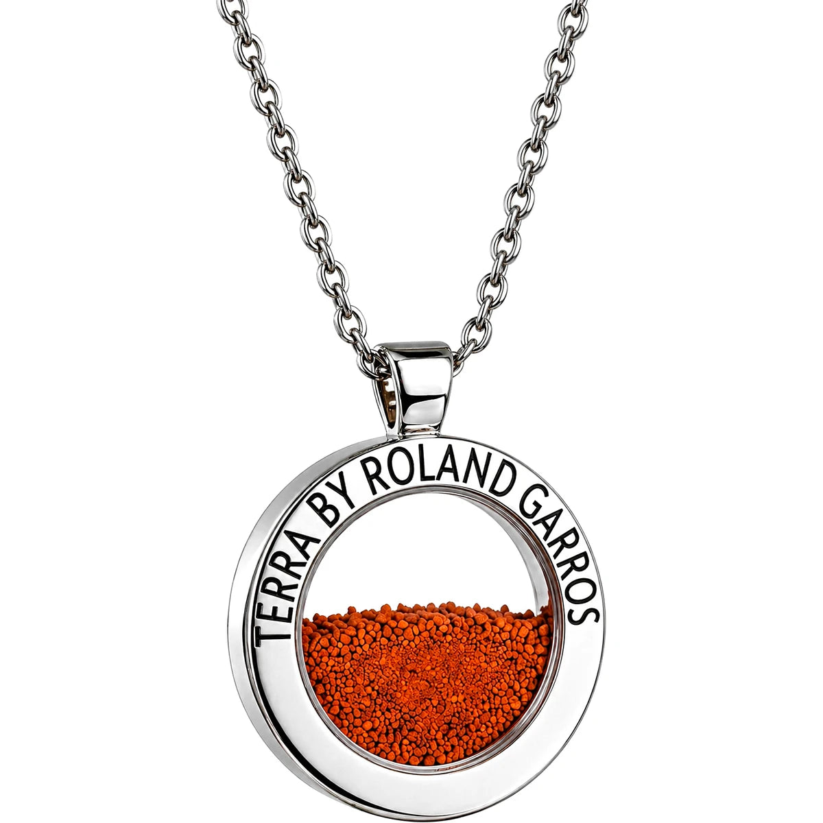COLLIER ET MEDAILLE TERRA ACCESS ACIER BRILLANT SANS PIERRE GRAND MODELE