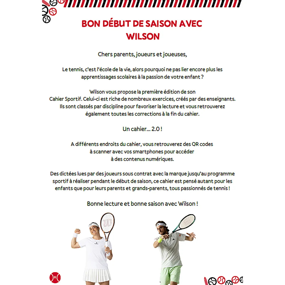 (Francais Uniquement) Le Cahier Sportif Wilson Ce1-Ce2
