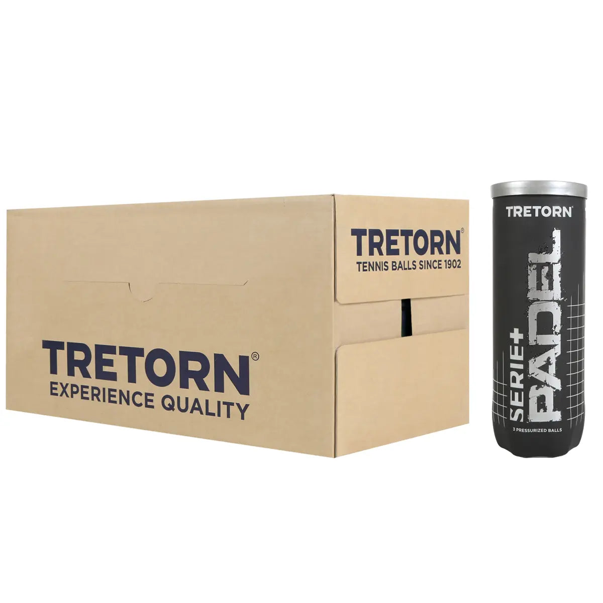 Carton de 24 Tubes de 3 Balles de Padel Tretorn