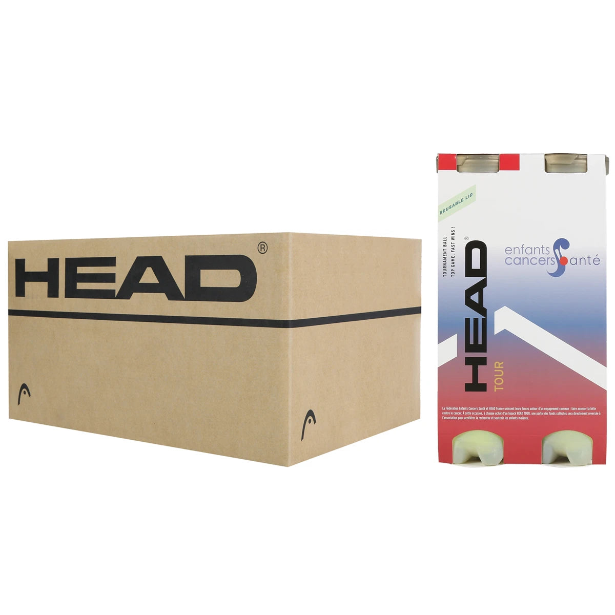 Carton de 18 Bipack de 4 Balles Head Tour Ecs