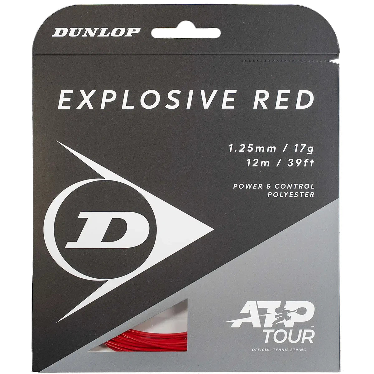 Cordage Dunlop Explosive Red (12 Mètres)
