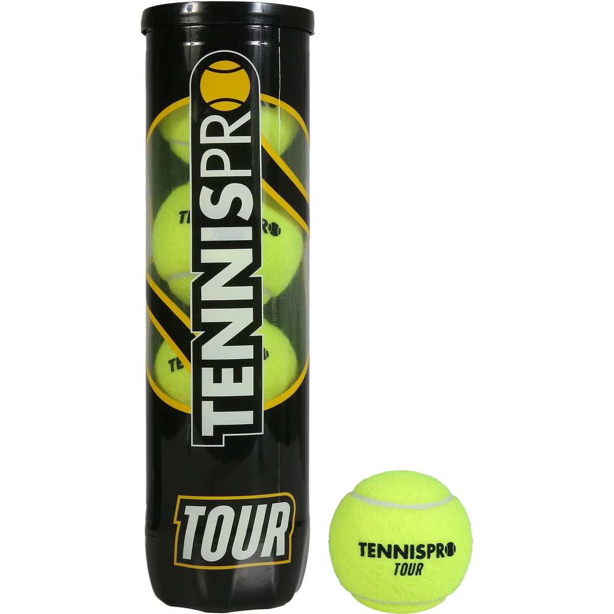 Carton de 18 Tubes de 4 Balles de Tennis Tennispro Tour