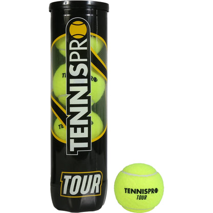 Carton de 18 Tubes de 4 Balles de Tennis Tennispro Tour