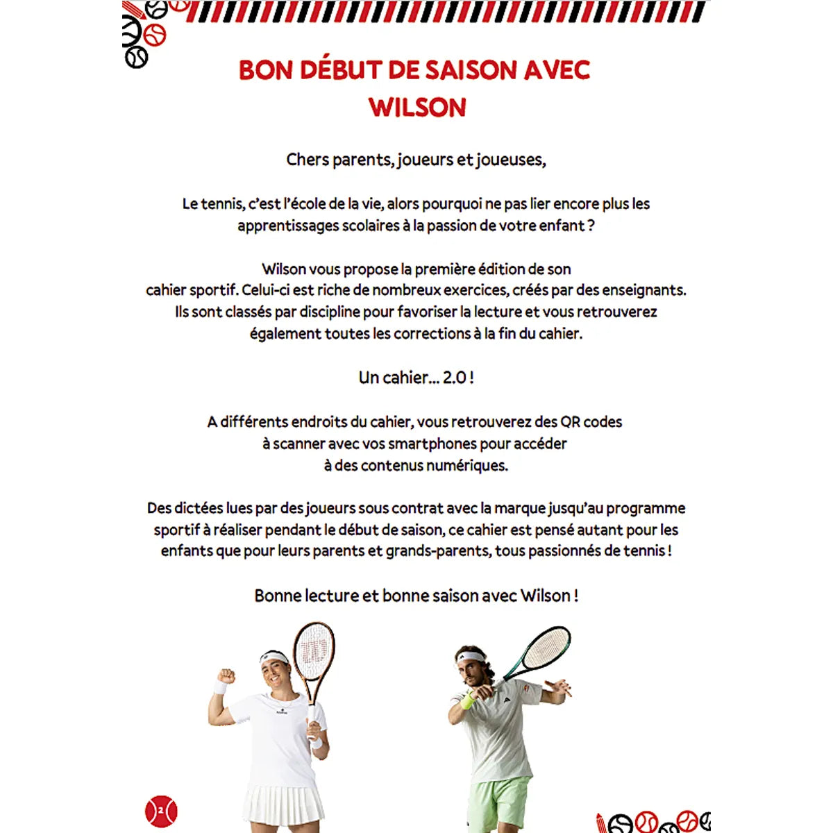 (Francais Uniquement) Le Cahier Sportif Wilson Cm1-Cm2