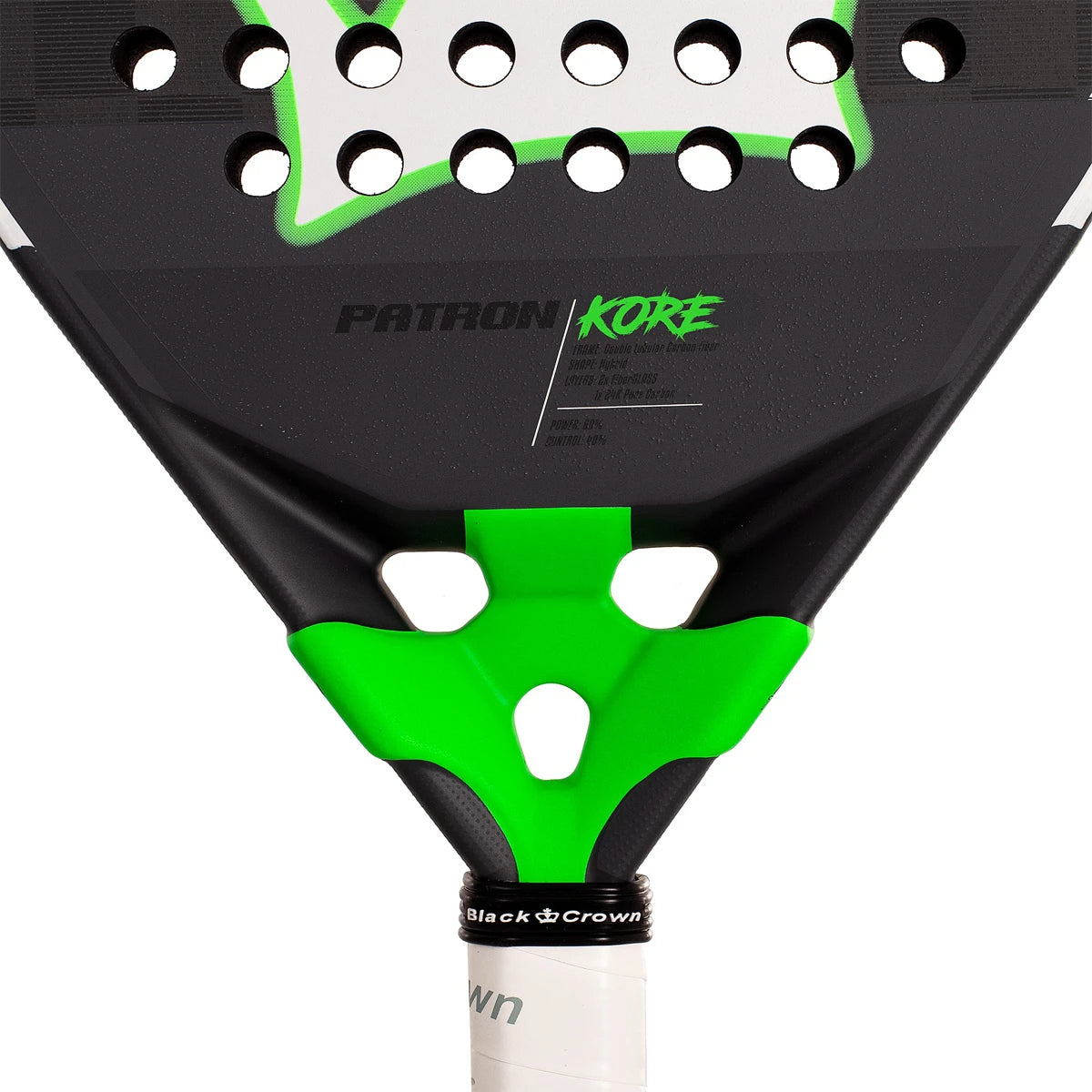 Raquette de Padel Black Crown Patron Kore