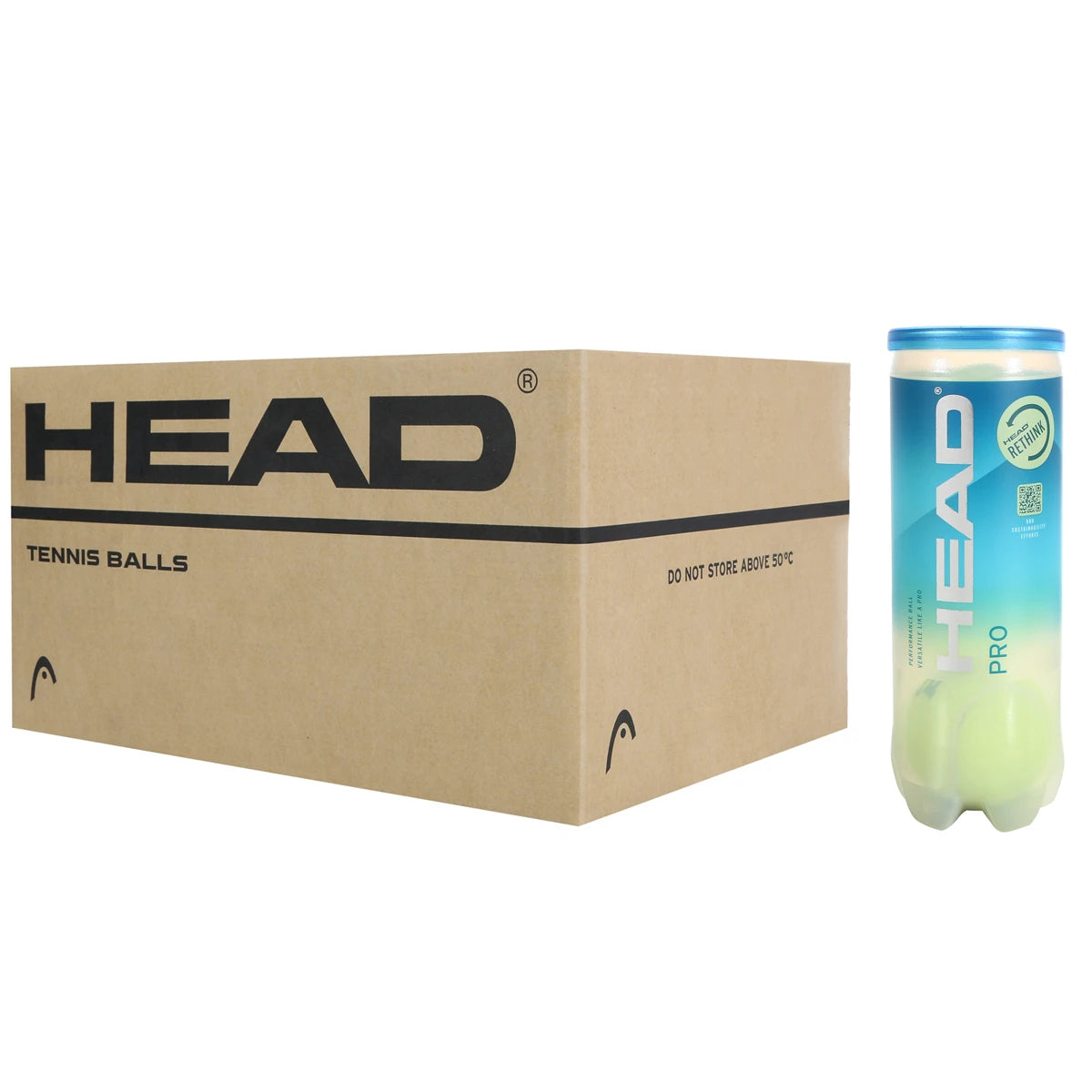 Carton de 24 Tubes de 3 Balles Head Pro