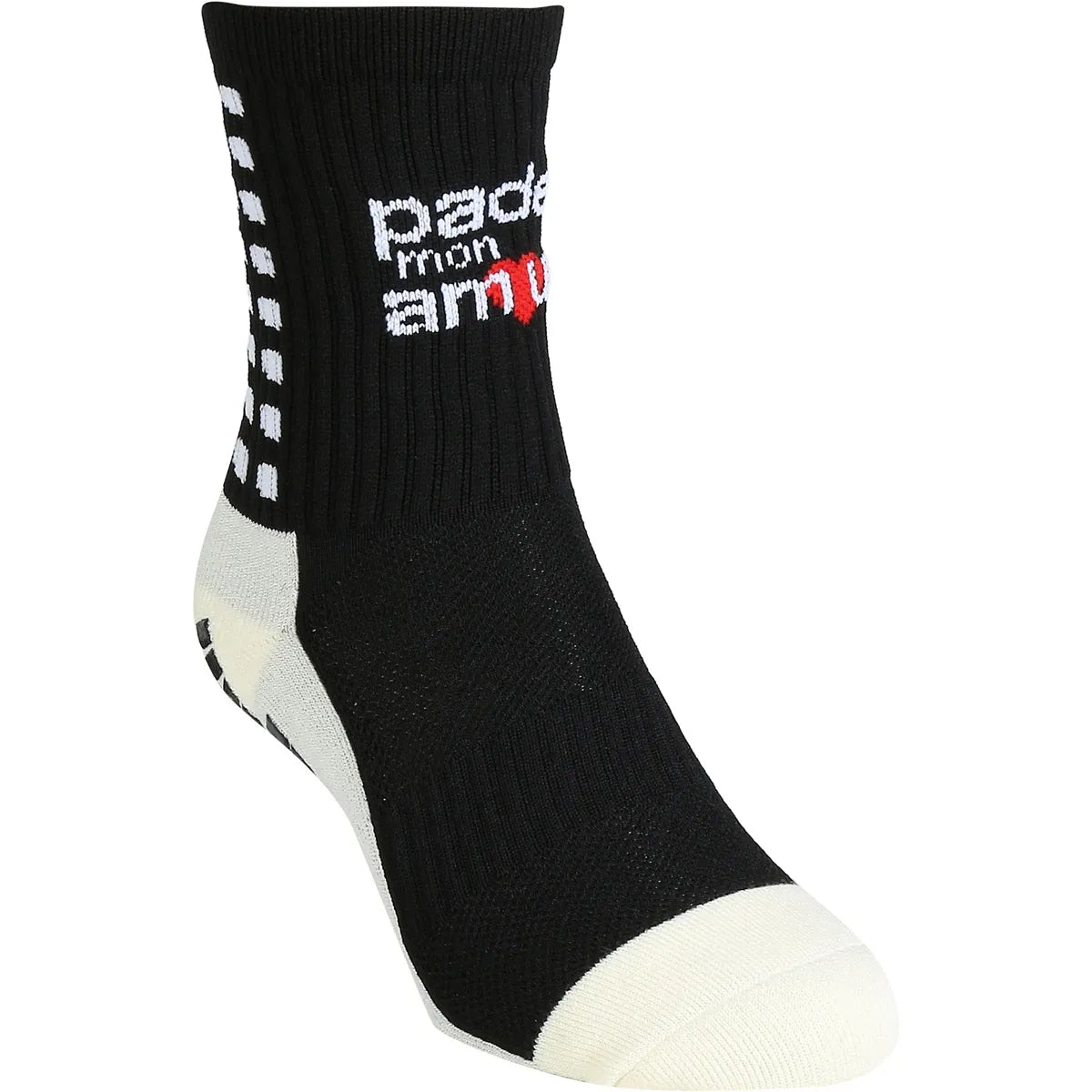 2 Paires de Chaussettes Anti-Derapantes Padel Mon Amour Taille Unique (Mid)