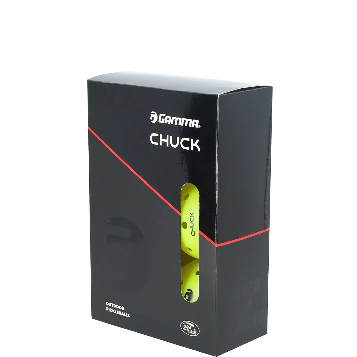 Pack de 6 Balles de Pickleball Gamma Chuck Exterieur