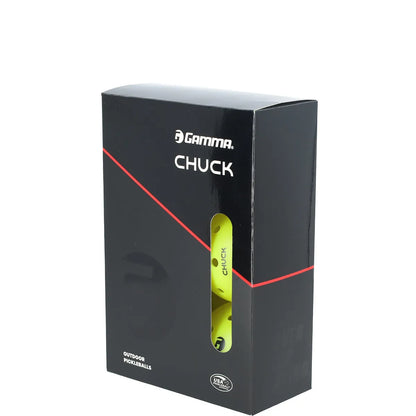 Pack de 6 Balles de Pickleball Gamma Chuck Exterieur