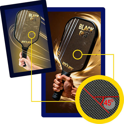 Raquette de Pickleball Pro'S Pro Blackout