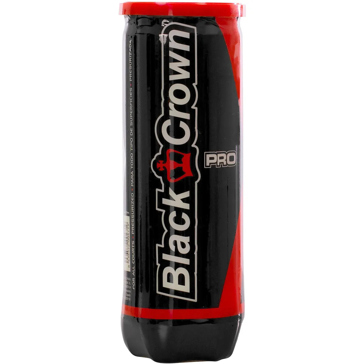 Carton de 24 Tubes de Balles de Padel Black Crown Pro