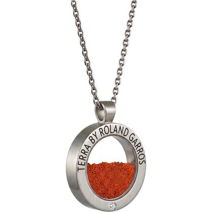 COLLIER ET MEDAILLE TERRA ACCESS ACIER MAT 1 PIERRE PETIT MODELE