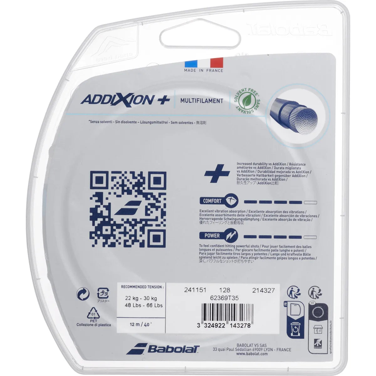 Cordage Babolat Addixion+ (12 Mètres)