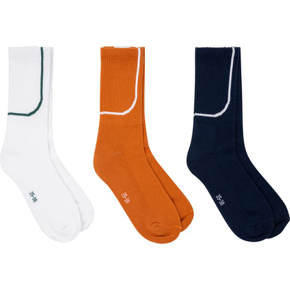 3 Paires de Chaussettes Roland-Garros Sport