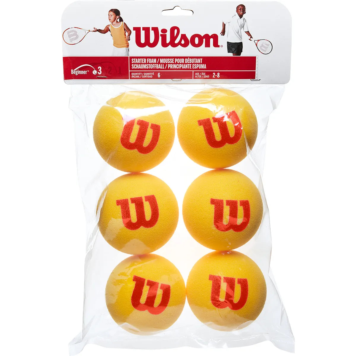 Sachet de 6 Balles Wilson Starter Foam