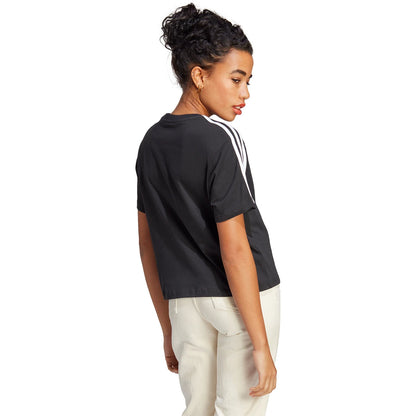 T-Shirt adidas Femme 3 Bandes Crop Top