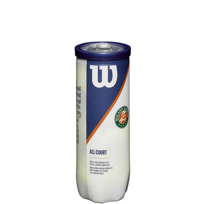 Carton de 24 Tubes de 3 Balles Wilson Roland Garros All Court