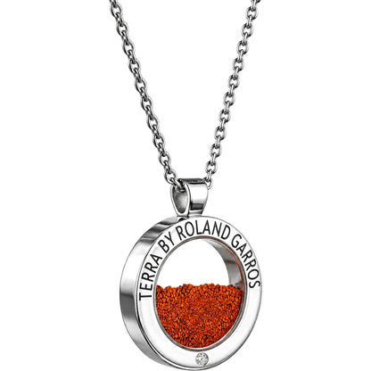 COLLIER ET MEDAILLE TERRA ACCESS ACIER BRILLANT 1 PIERRE PETIT MODELE