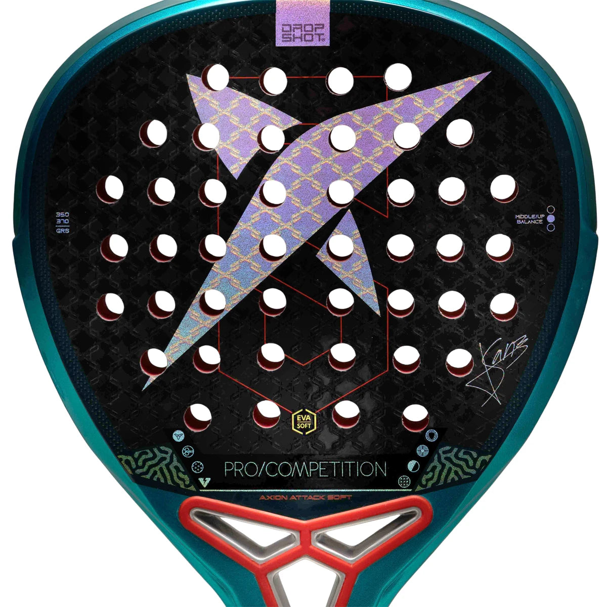 Raquette Padel Test Drop Shot Axion Attack Soft