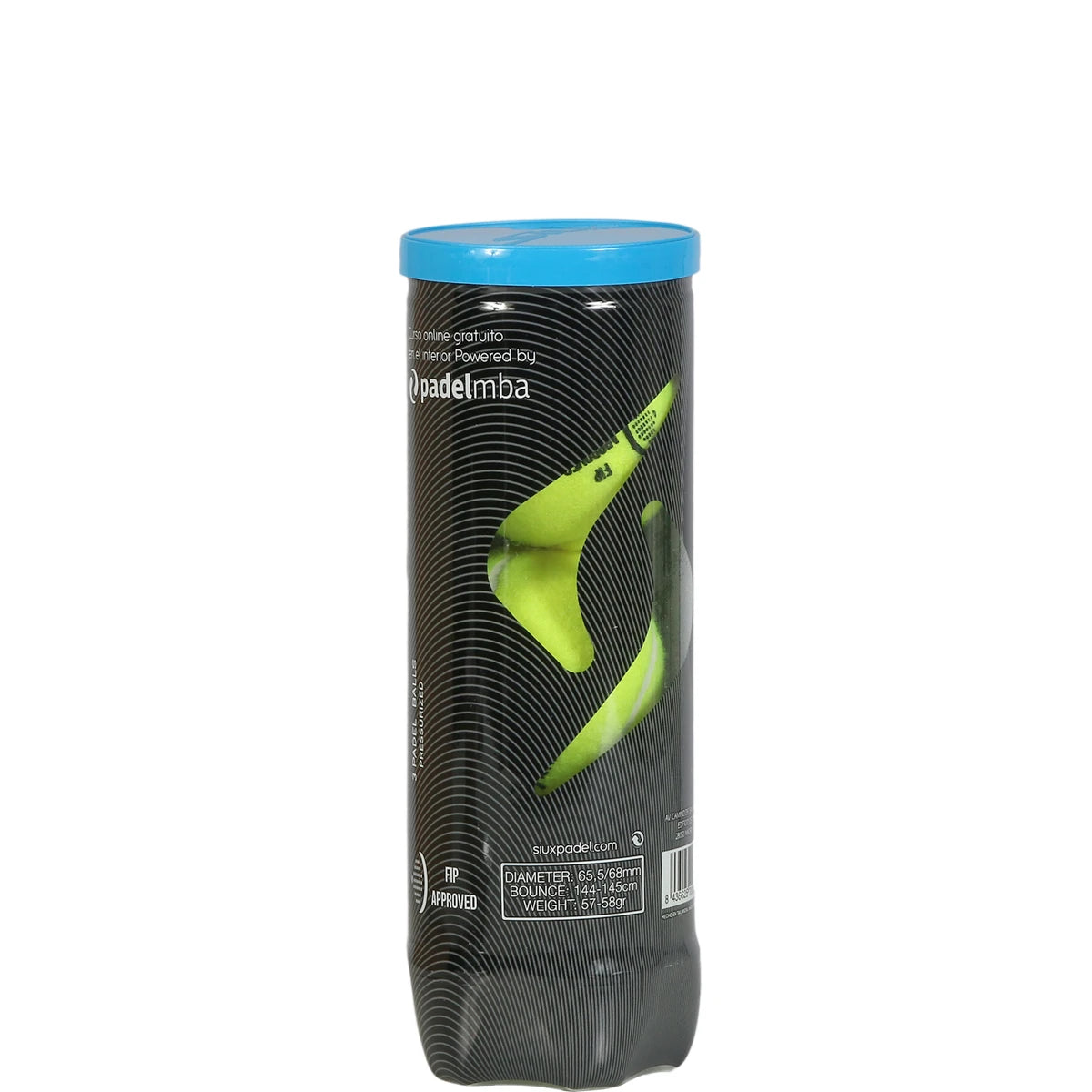 Tube de 3 Balles de Padel Siux Neo Speed