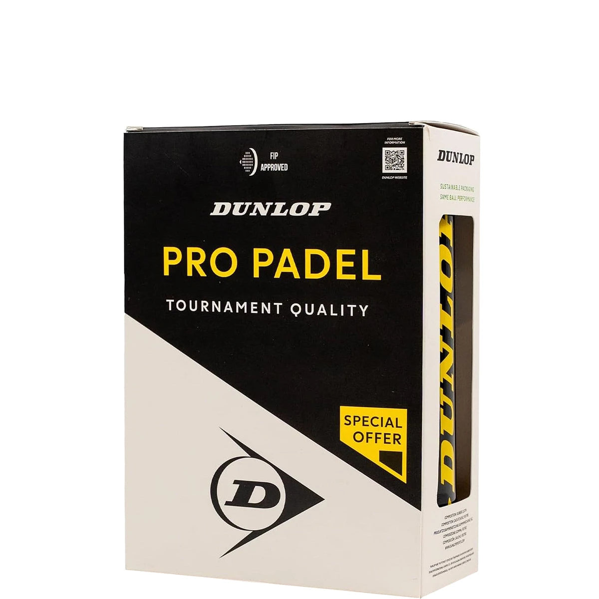 Bipack de 3 Balles Dunlop Pro Padel