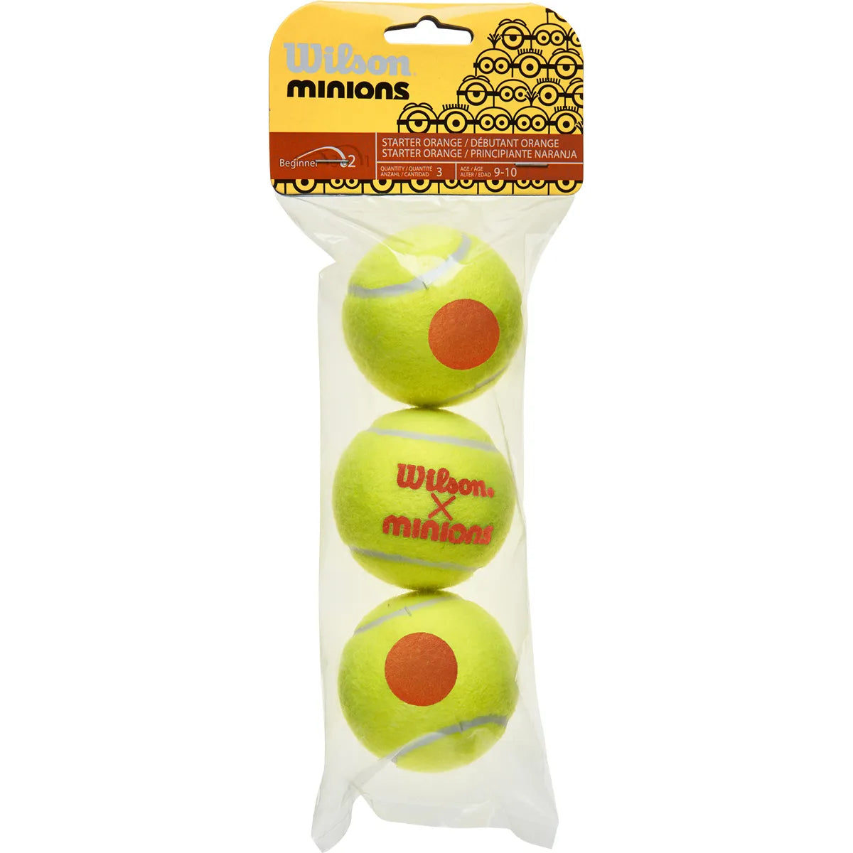 Sachet de 3 Balles Wilson Minions Stage 2