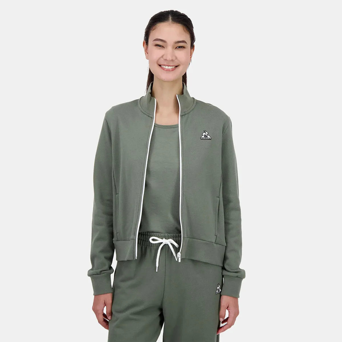 Sweat Le Coq Sportif Femme Contemporain Zip