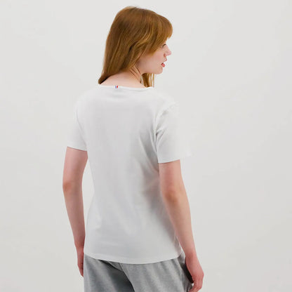 T-Shirt Le Coq Sportif Femme Col V