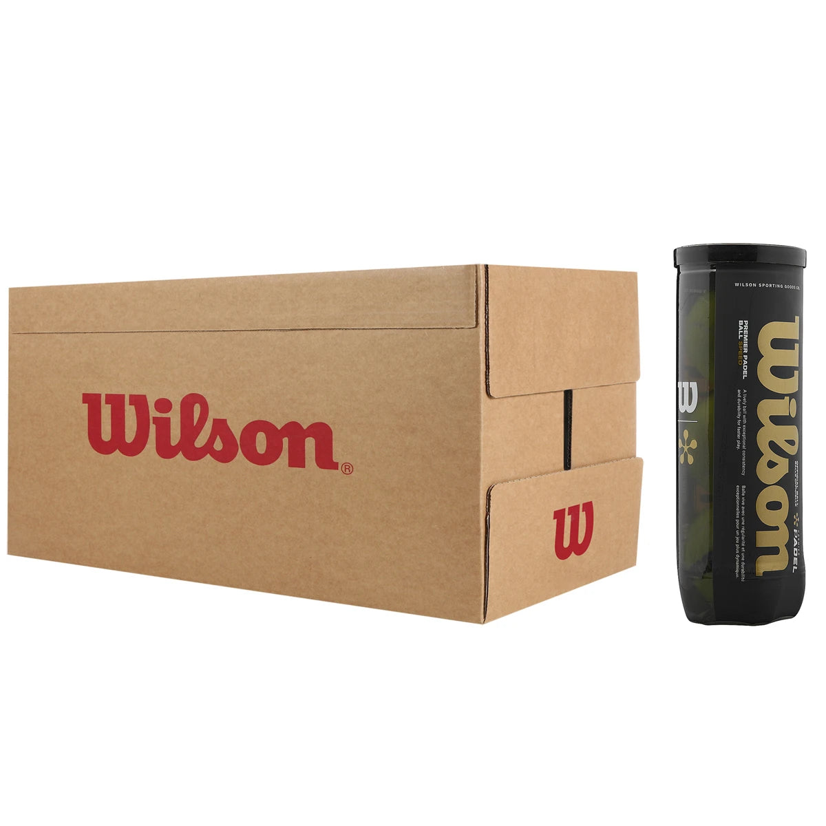 Carton de 24 Tubes de 3 Balles de Padel Wilson Premier Padel Speed
