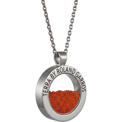 COLLIER ET MEDAILLE TERRA ACCESS ACIER MAT SANS PIERRE GRAND MODELE