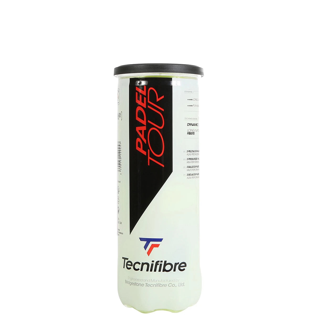 Tube de 3 Balles de Padel Tecnifibre Tour