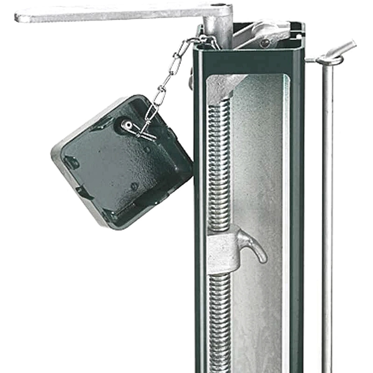 Paire de Poteaux Alu Tube Carre 80Mm avec Fourreaux