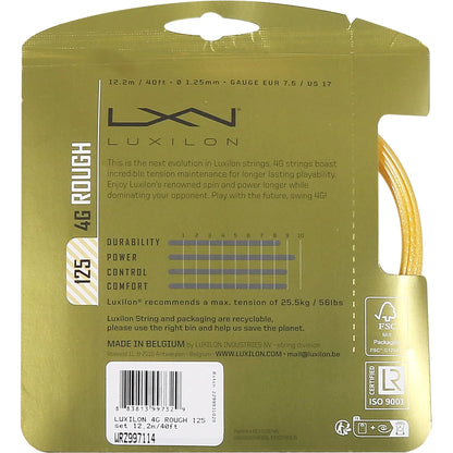 Cordage Luxilon 4G Rough (12 Mètres)