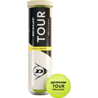 Tube de 4 Balles Dunlop Tour Brillance