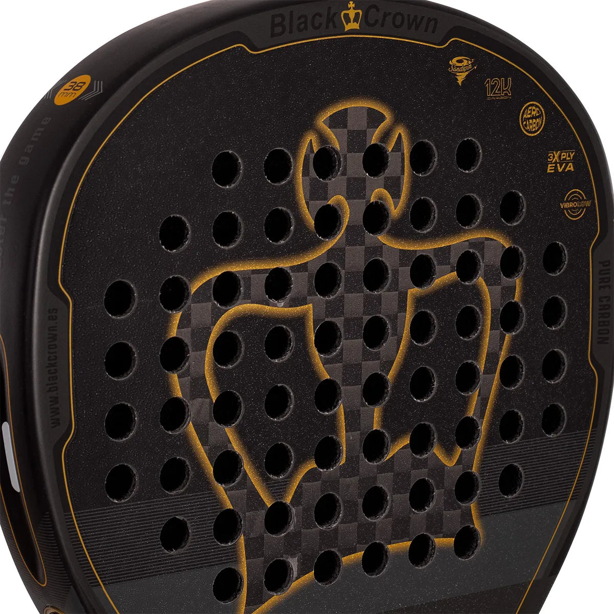 Raquette de Padel Black Crown Patron Gold