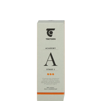 Tube de 3 Balles Tretorn Academy Orange
